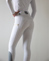 Show White Kinetix Hybrid Breeches