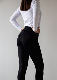  Galaxy Black Kinetix Hybrid Breeches X Infinity Belts - Equine Culture