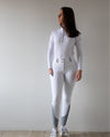 Show White Kinetix Hybrid Breeches - Equine Culture